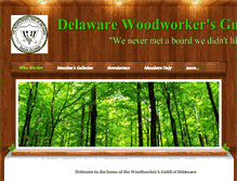 Tablet Screenshot of delawarewoodworkers.org